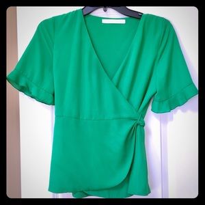 🍀🍀Zara🍀 lime 🍀🍀green size small blouse